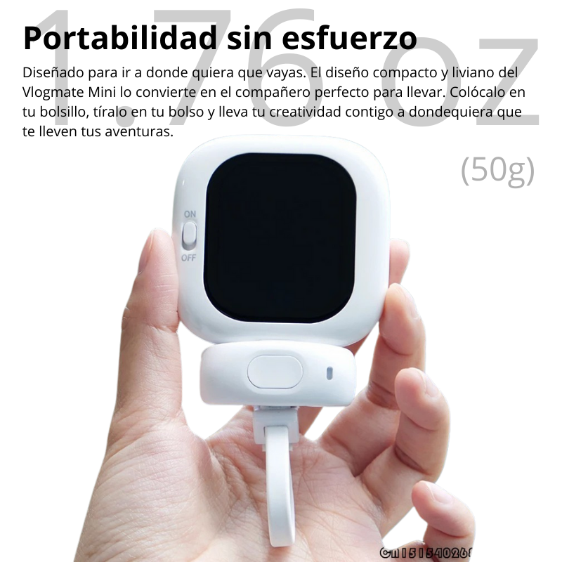 Founist Zuno Mini AMOLED – Monitor Selfie Magnético con Pantalla 2.13″, 700 nits y Mando remoto para iPhone (Vlog y Selfies)