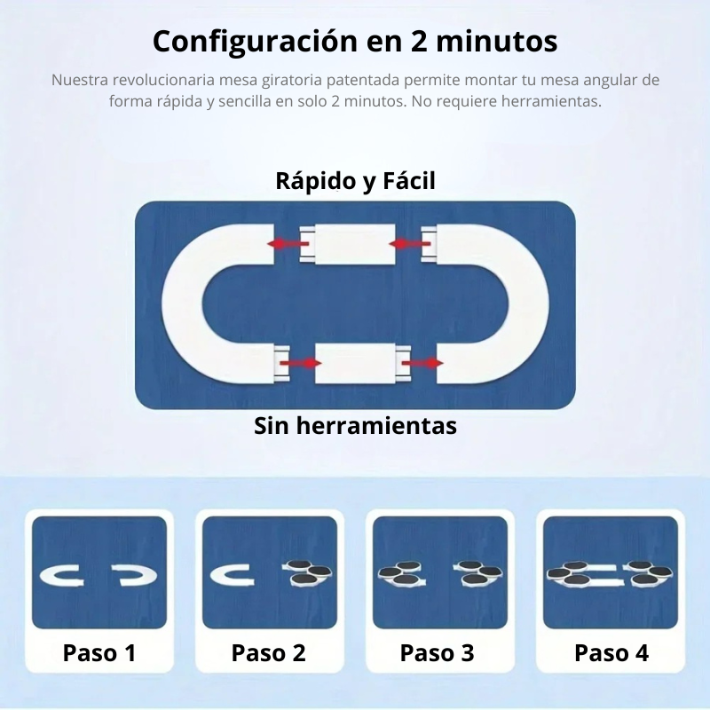 Bandeja Giratoria de 360° – Organizador de Mesa o Cocina, Ideal para Servir Comidas, Platos y Condimentos