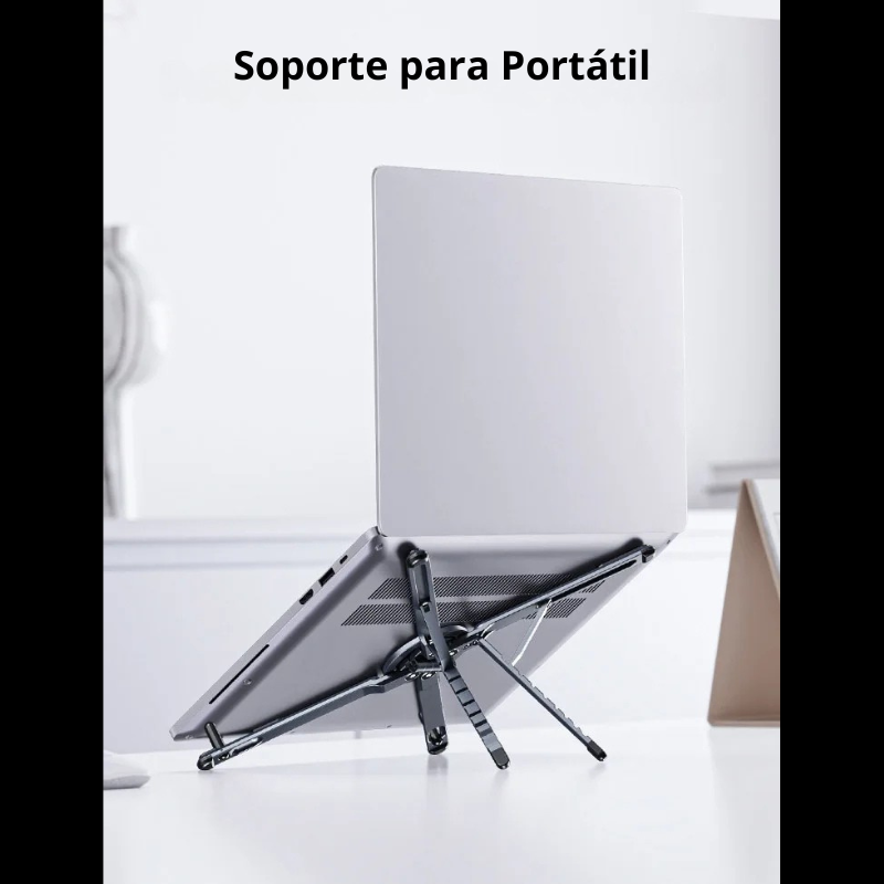 Soporte Portátil Magnético para Móvil y Tablet – Aluminio Resistente, Compacto y Fácil de Usar