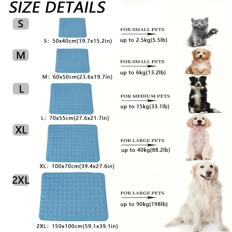 Esterilla refrescante para mascotas, S - 2XL
