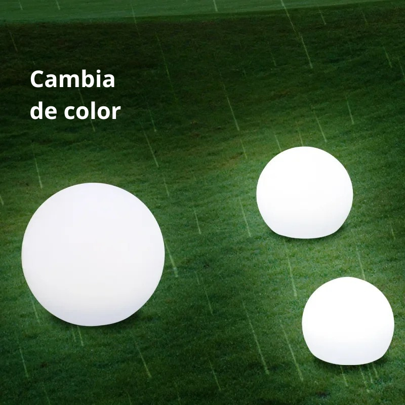 Luces LED de bola para jardín con control remoto