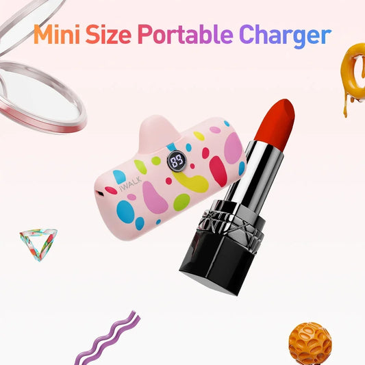 Cargador portátil iWALK Capsule con patrón colorido