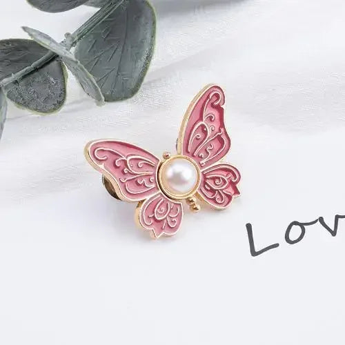 Hebilla Ajustable de Cintura – Mariposa con perla