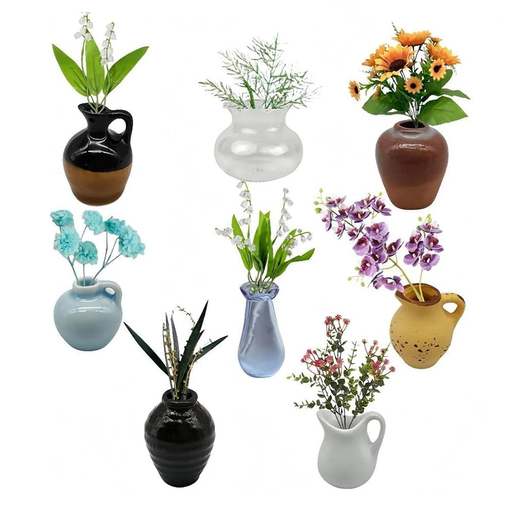 Mini Jarrón de Cerámica Magnético – Decoración DIY para nevera o escritorio