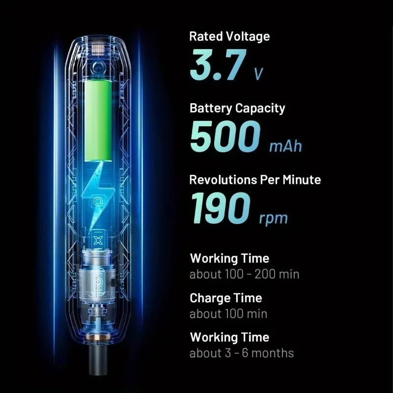 Juego de destornilladores eléctricos inalámbricos magnéticos 180 en 1, kit de herramientas
