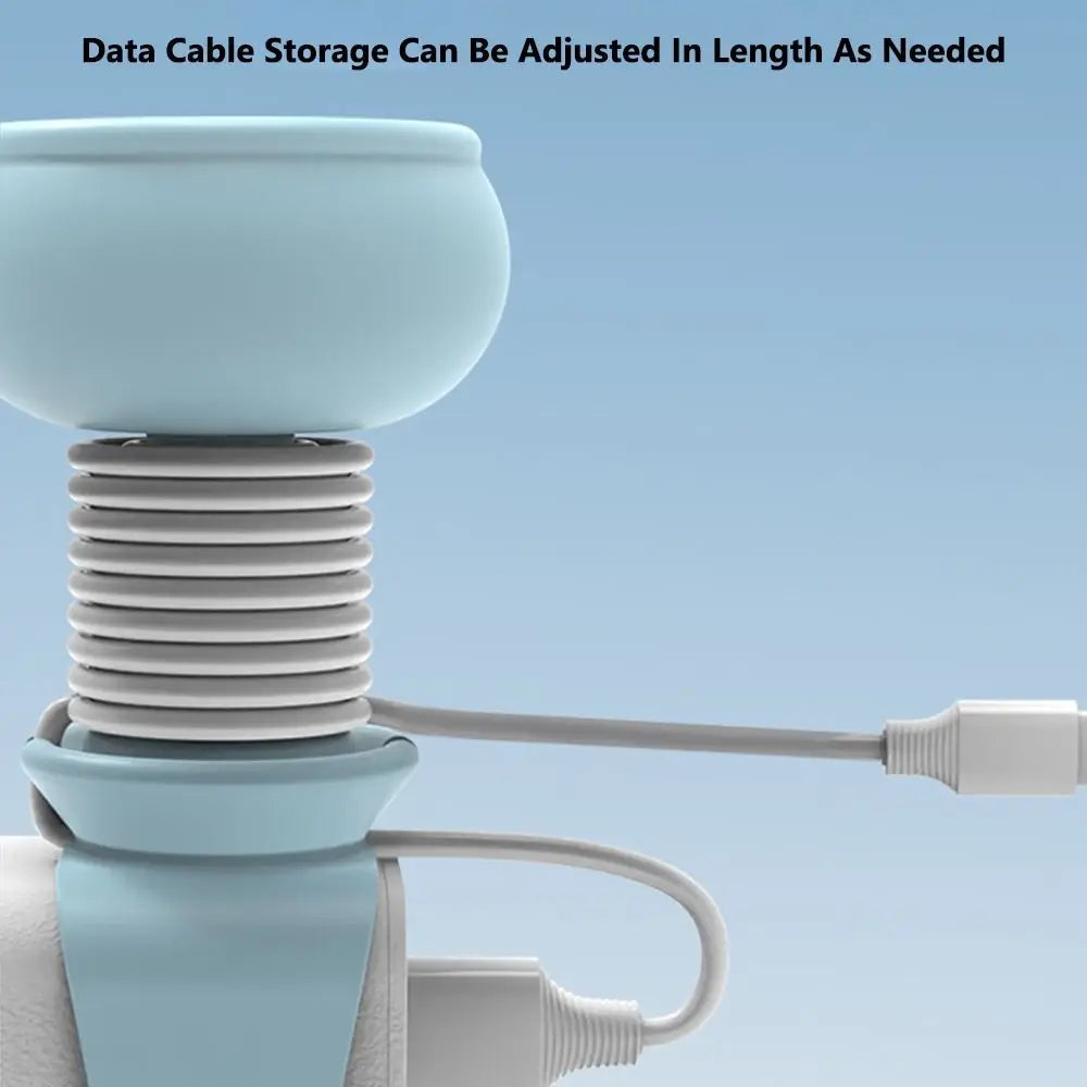 Enrolla cable con hebilla de silicona