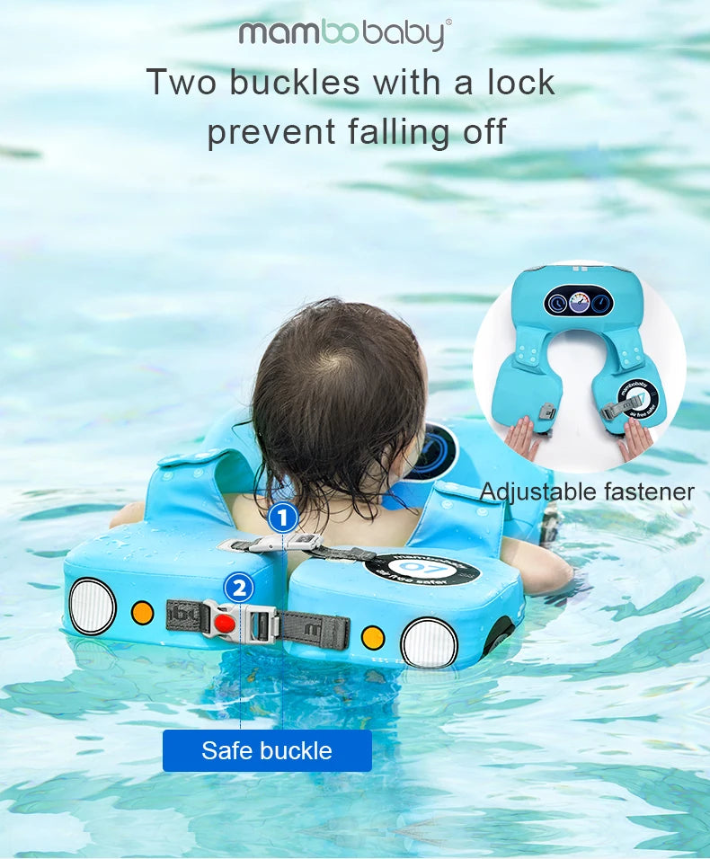 Flotador de natación para niños Mambobaby, no inflable, para bebés de 1 a 3 años.