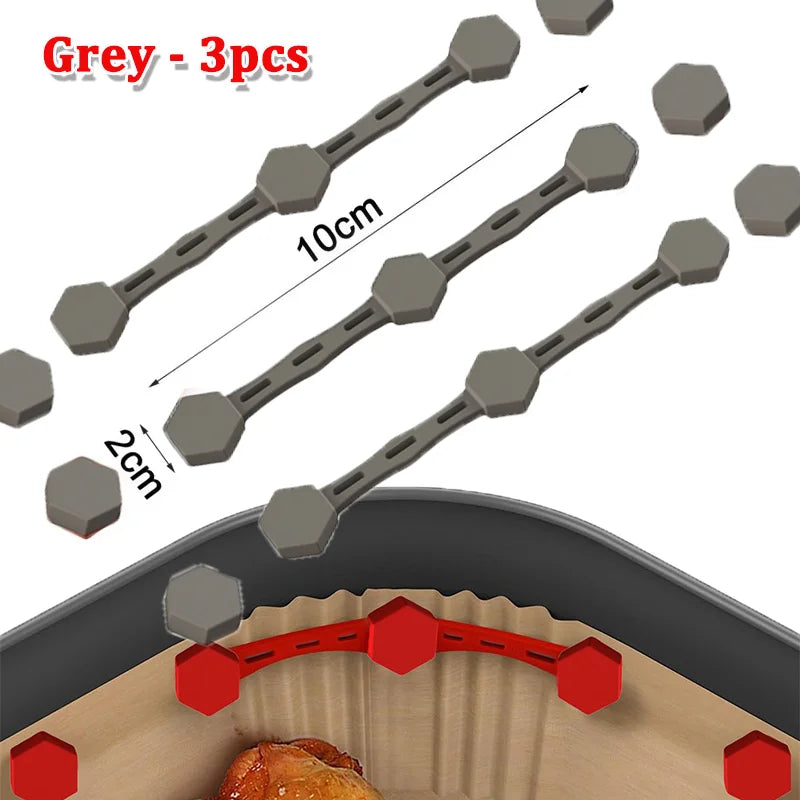 Imanes de Silicona para Freidora de Aire – Sujetapapeles de Horno Reutilizables y Anti-Deslizantes