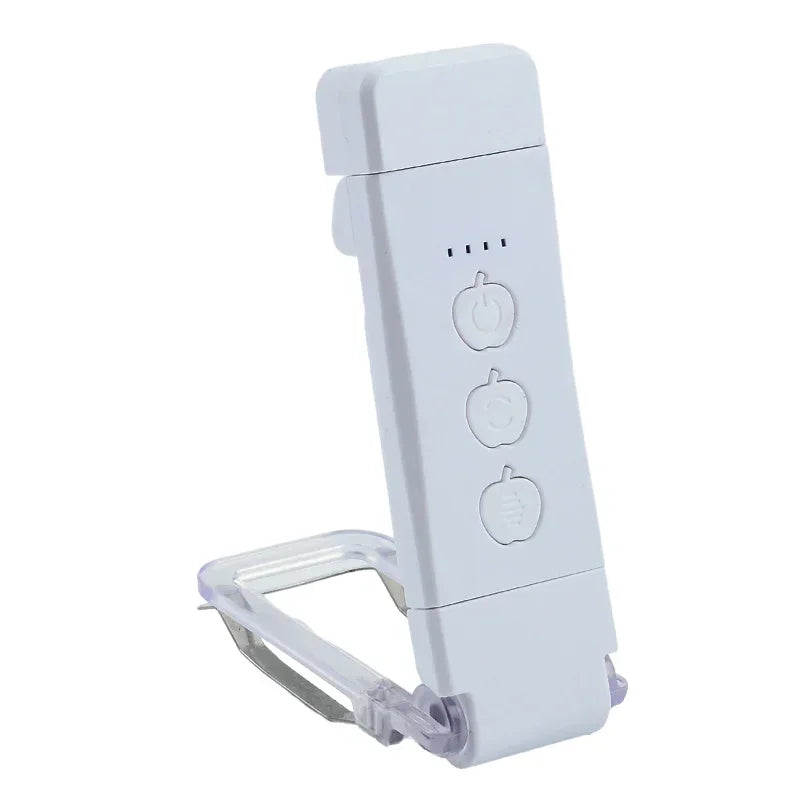 Luz de Lectura Recargable USB – Clip-On 3 modos de color (1800 K‑6000 K) y 5 niveles de brillo