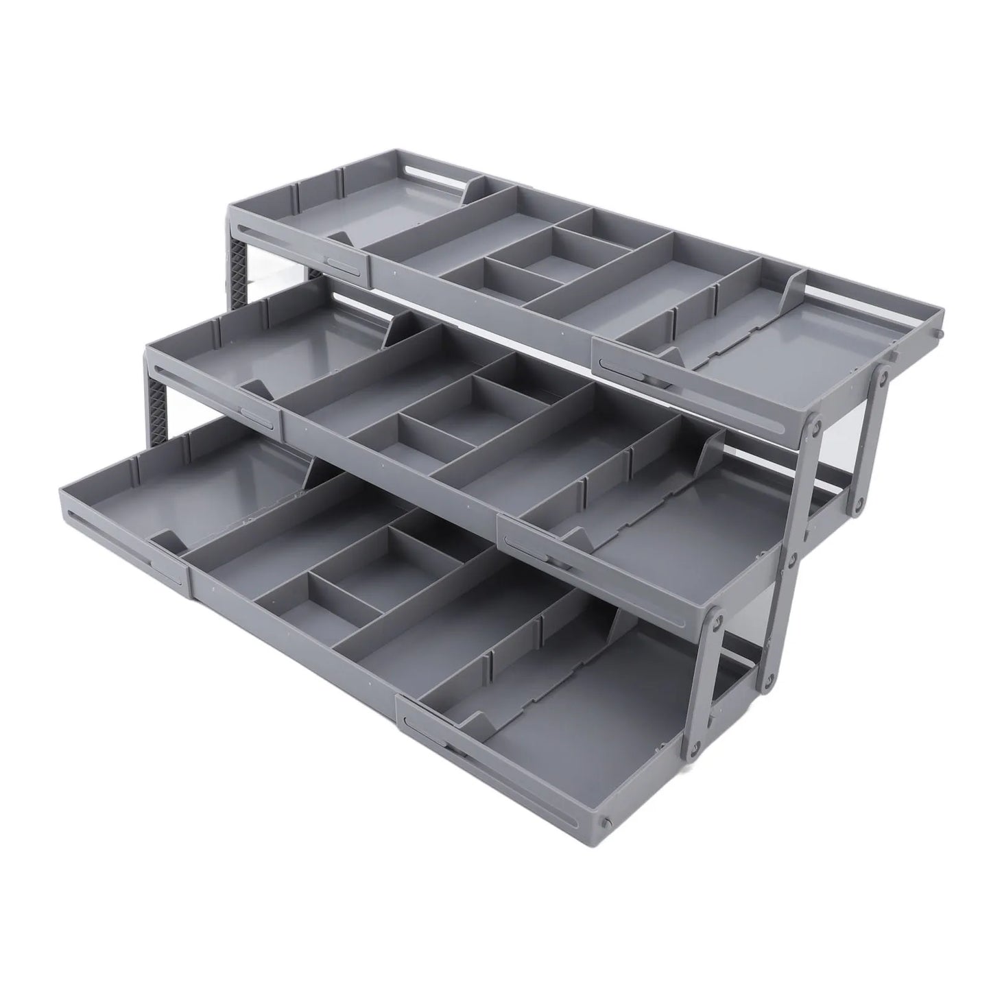 Organizador de cajones, extensible, plegable - GRIS