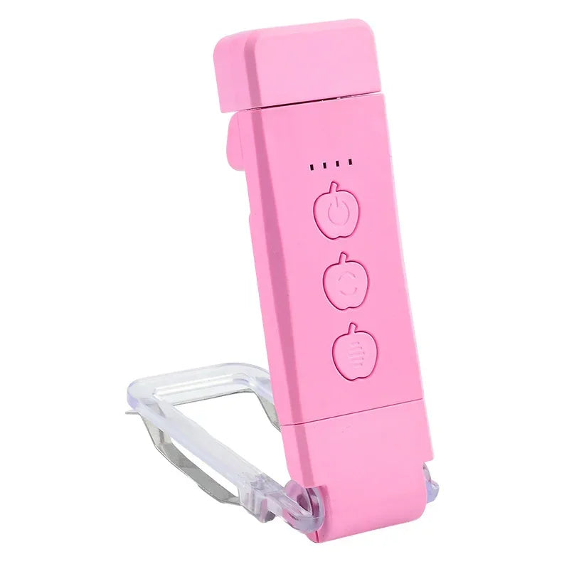 Luz de Lectura Recargable USB – Clip-On 3 modos de color (1800 K‑6000 K) y 5 niveles de brillo