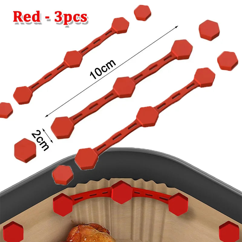 Imanes de Silicona para Freidora de Aire – Sujetapapeles de Horno Reutilizables y Anti-Deslizantes
