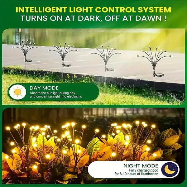 Luces solares para exteriores, para jardín, césped, paisaje