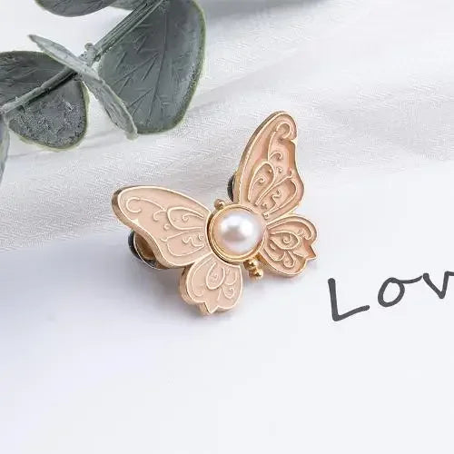 Hebilla Ajustable de Cintura – Mariposa con perla
