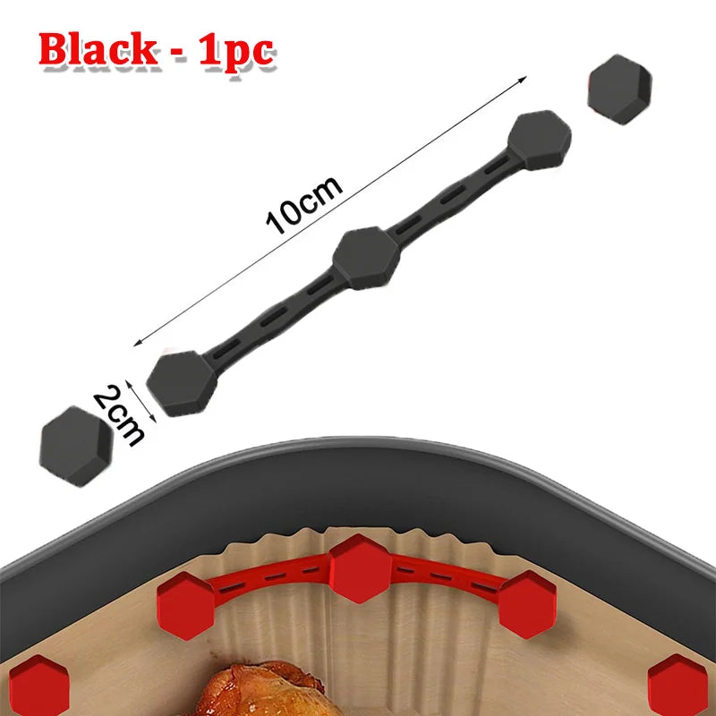 Imanes de Silicona para Freidora de Aire – Sujetapapeles de Horno Reutilizables y Anti-Deslizantes