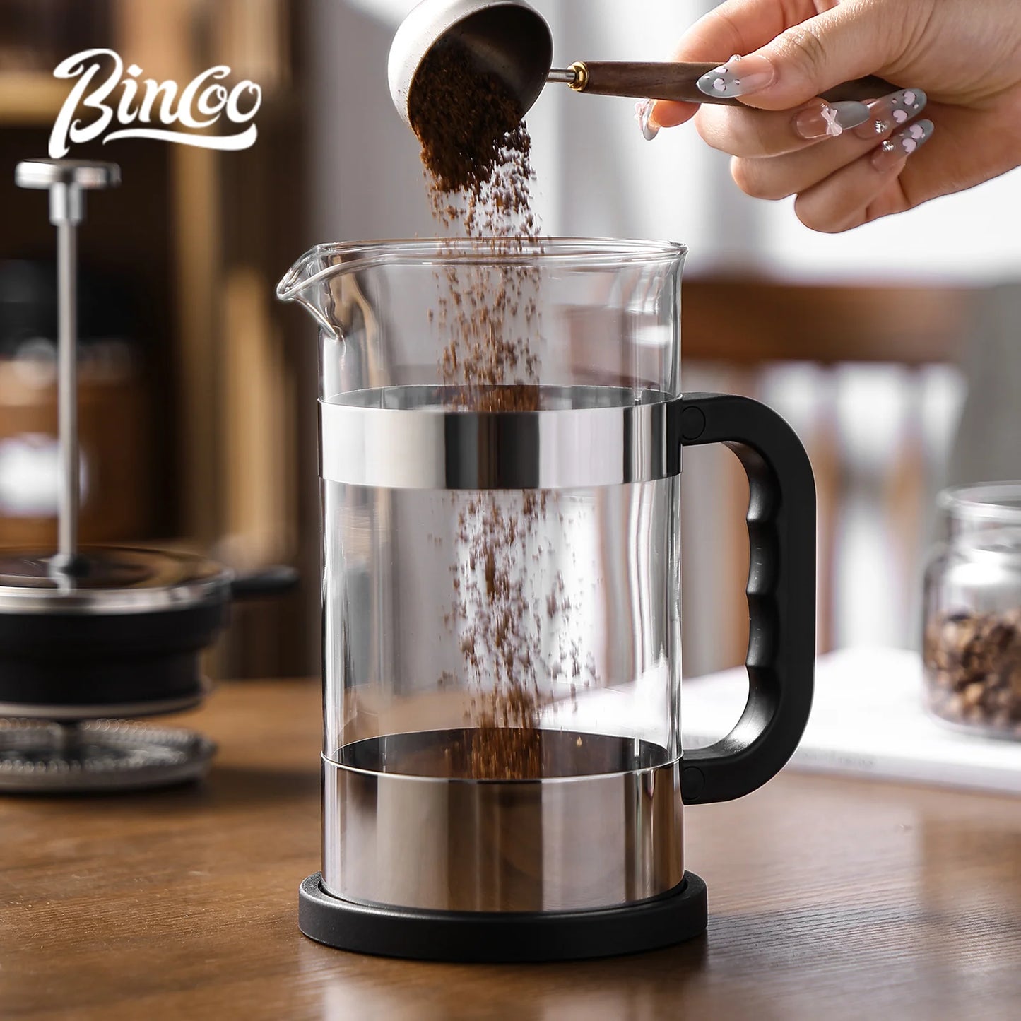 Cafetera de prensa francesa 1000 ml con filtro