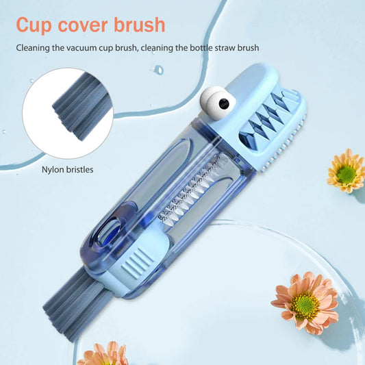 Cepillo de limpieza 3 en 1 multiusos, con forma de cocodrilo