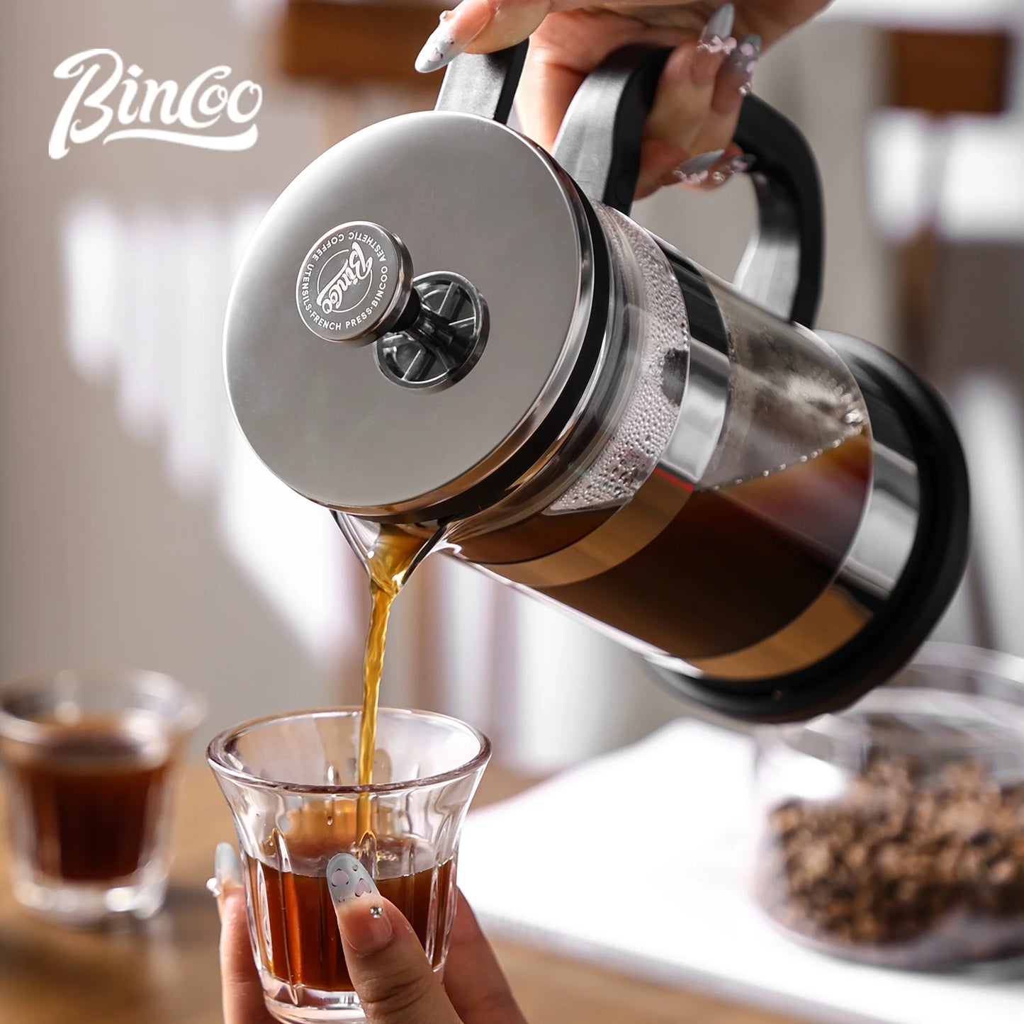Cafetera de prensa francesa 1000 ml con filtro