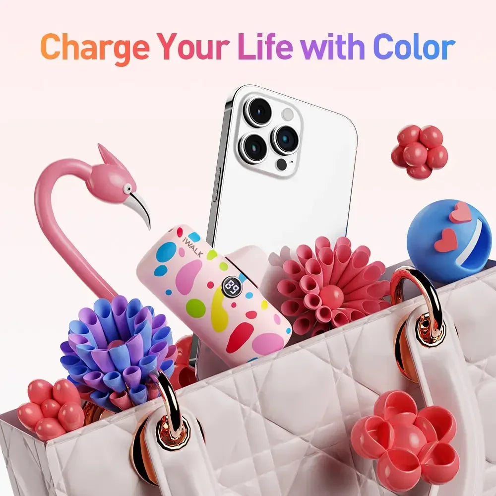 Cargador portátil iWALK Capsule con patrón colorido