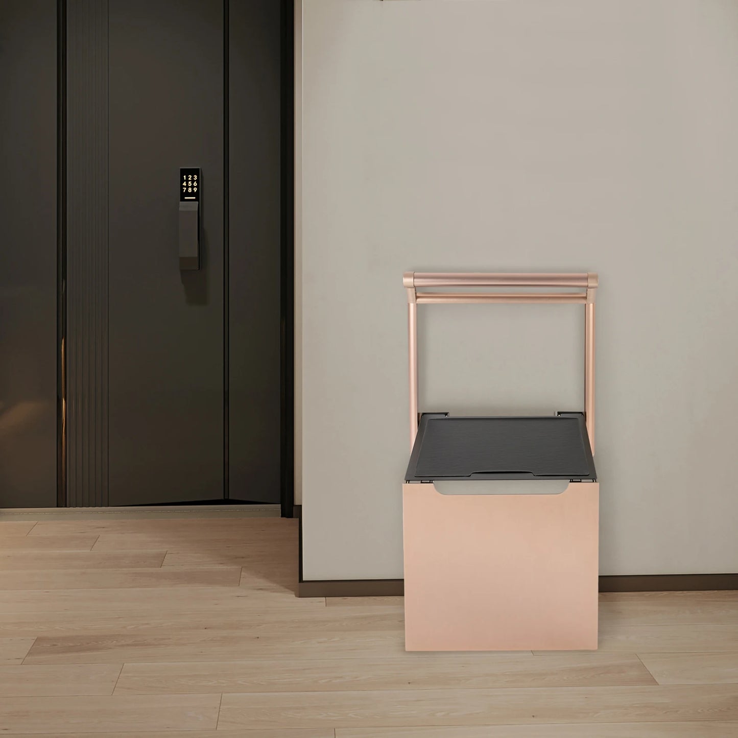 Asiento de ducha plegable 90º
