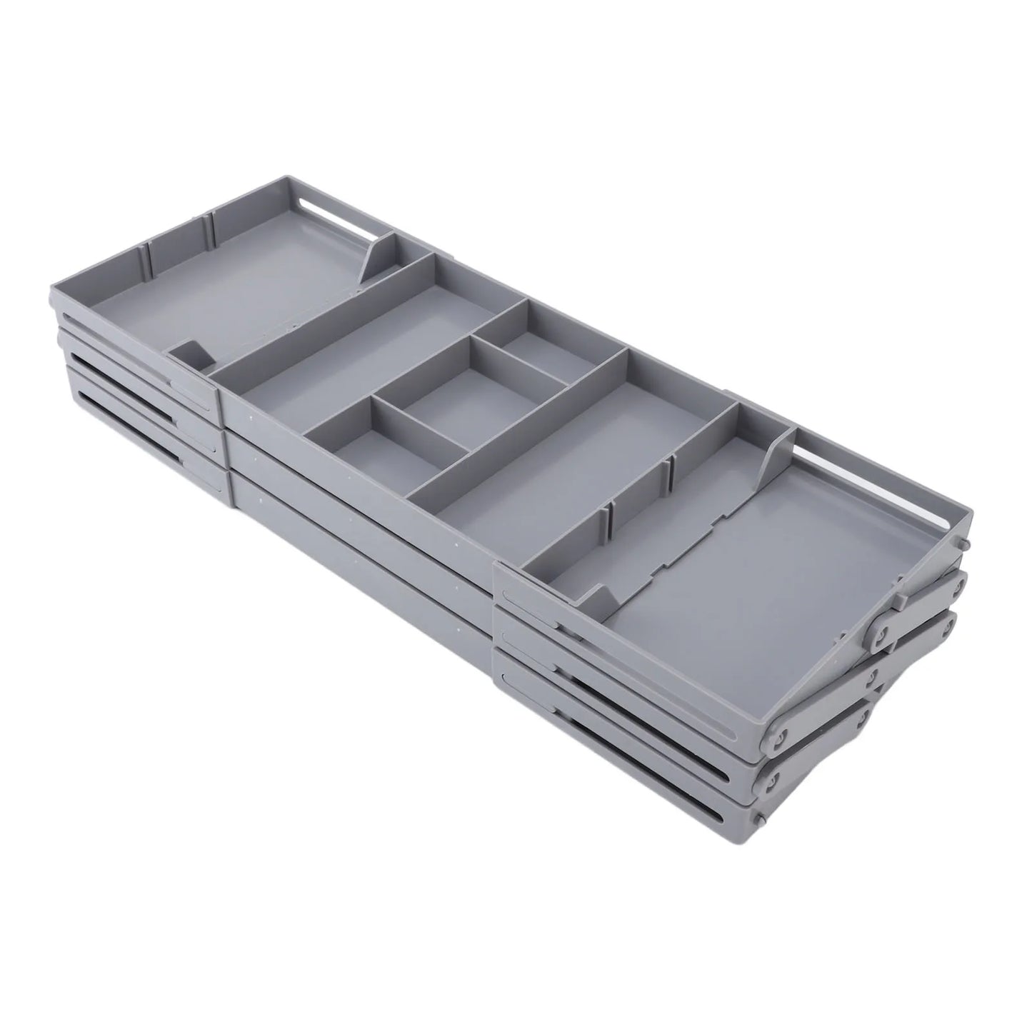 Organizador de cajones, extensible, plegable - GRIS