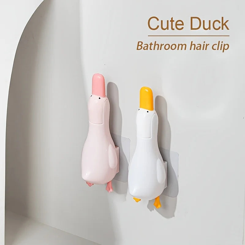 Pinza 2 en 1 con clip de limpieza y diseño de doble cabezal en forma de pato