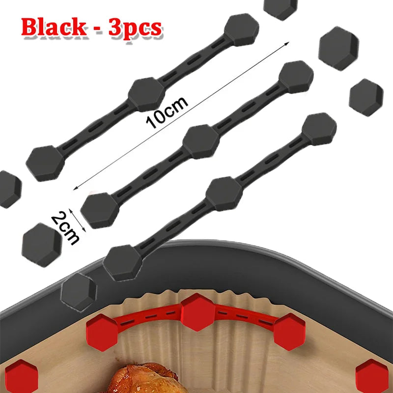 Imanes de Silicona para Freidora de Aire – Sujetapapeles de Horno Reutilizables y Anti-Deslizantes