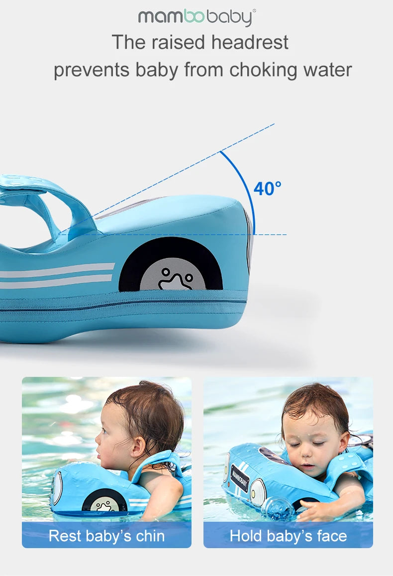 Flotador de natación para niños Mambobaby, no inflable, para bebés de 1 a 3 años.