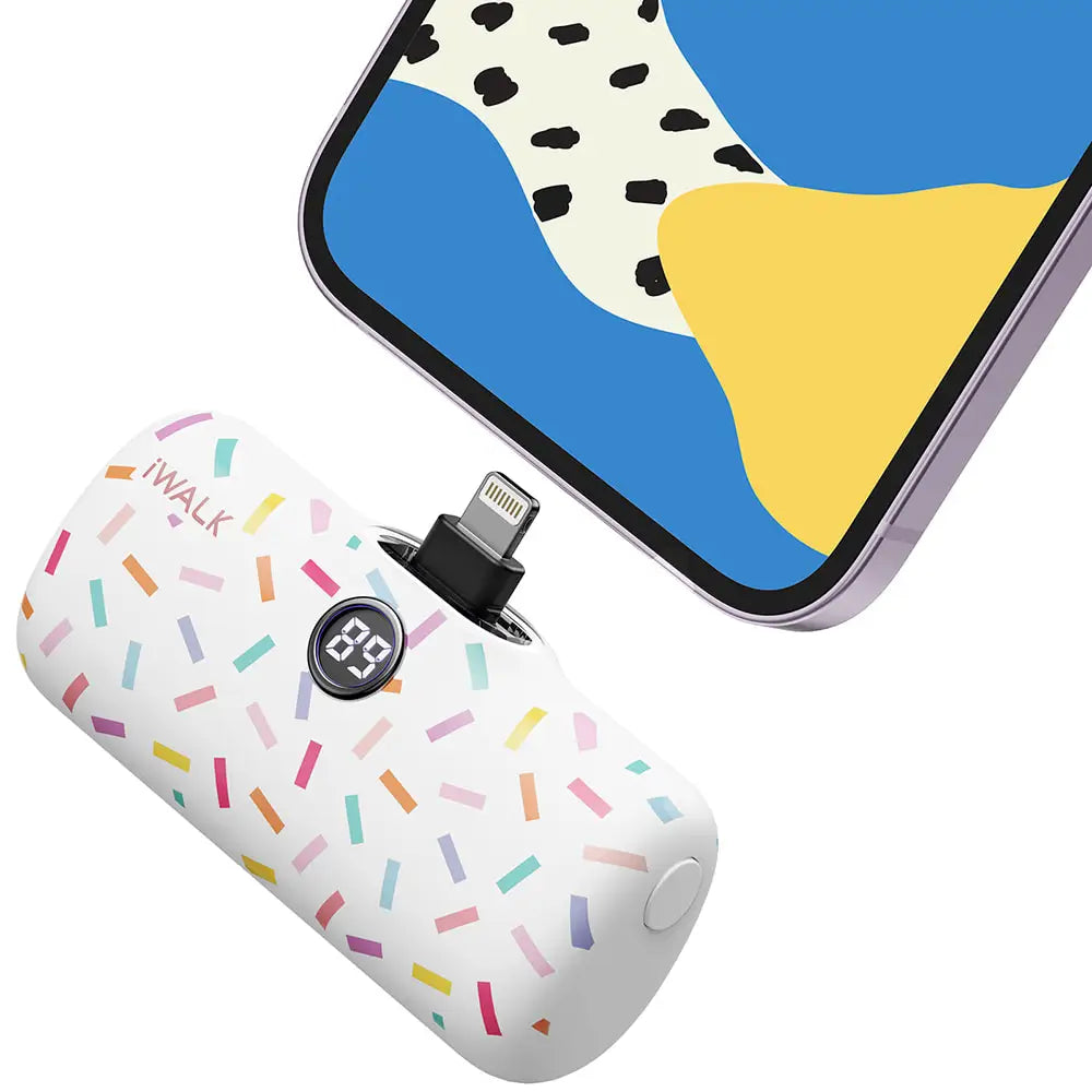 Cargador portátil iWALK Capsule con patrón colorido