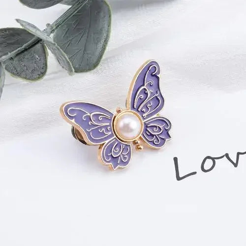 Hebilla Ajustable de Cintura – Mariposa con perla