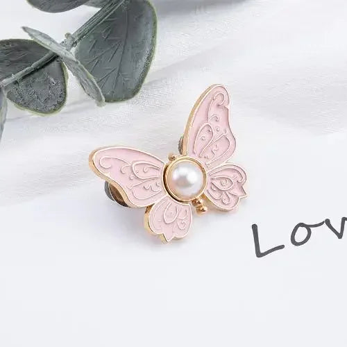 Hebilla Ajustable de Cintura – Mariposa con perla