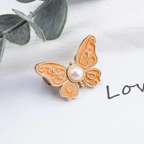 Hebilla Ajustable de Cintura – Mariposa con perla