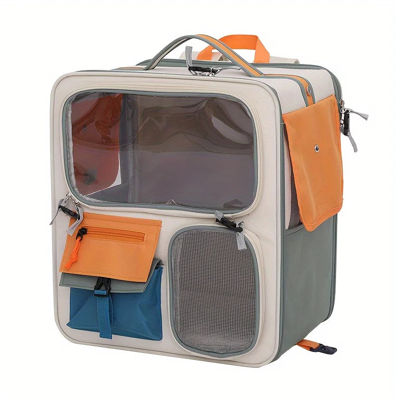 Mochila de tela para mascotas de gran capacidad