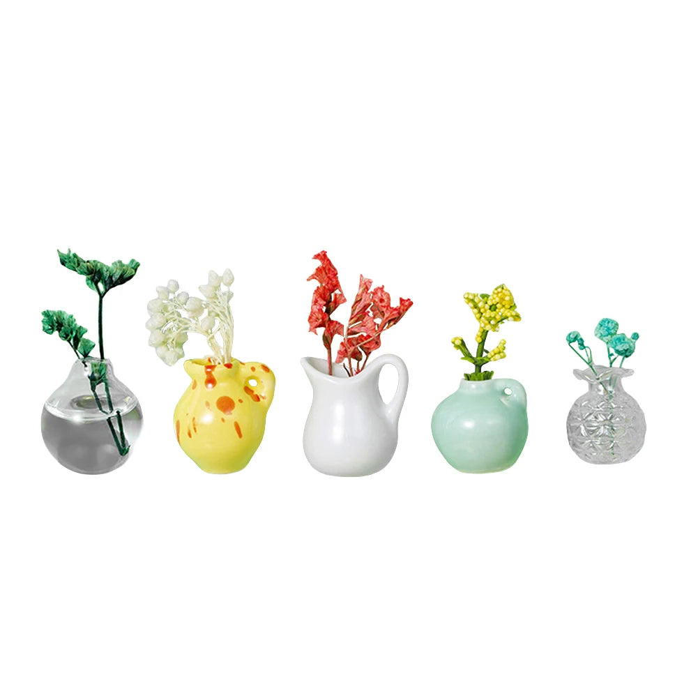 Mini Jarrón de Cerámica Magnético – Decoración DIY para nevera o escritorio