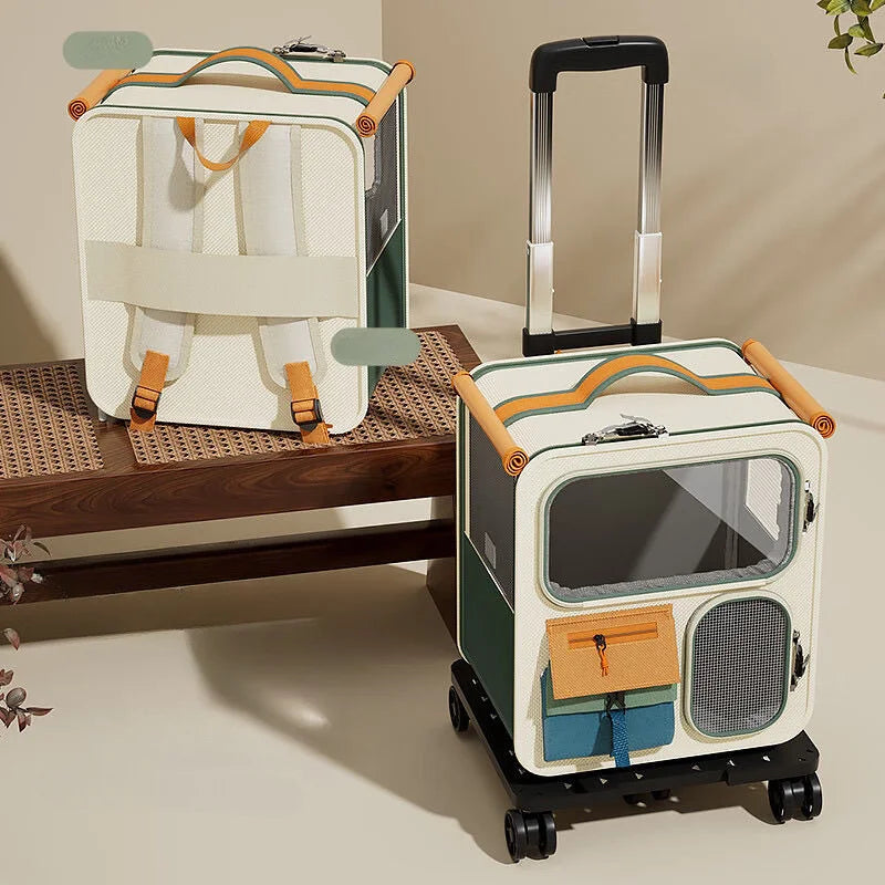 Mochila de tela para mascotas de gran capacidad
