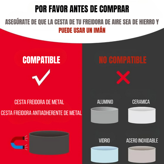 Imanes de Silicona para Freidora de Aire – Sujetapapeles de Horno Reutilizables y Anti-Deslizantes