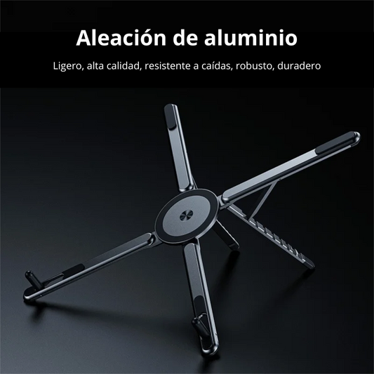 Soporte Portátil Magnético para Móvil y Tablet – Aluminio Resistente, Compacto y Fácil de Usar