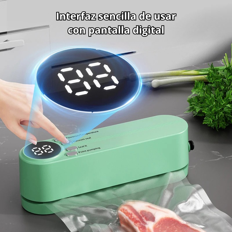 Mini Máquina de Sellado al Vacío Inalámbrica – Selladora Portátil Automática para Bolsas y Envasado de Alimentos USB