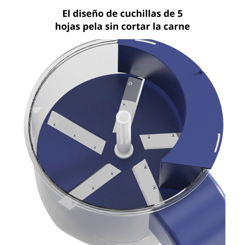 Pelador Eléctrico Automático Multifunción – Máquina Inteligente para Frutas y Verduras, Pelado Rápido y Preciso sin Esfuerzo