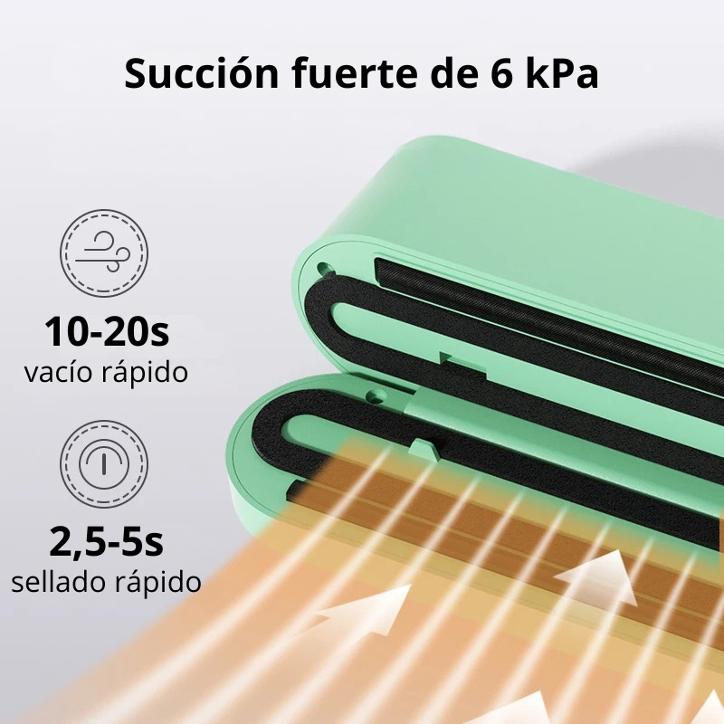 Mini Máquina de Sellado al Vacío Inalámbrica – Selladora Portátil Automática para Bolsas y Envasado de Alimentos USB
