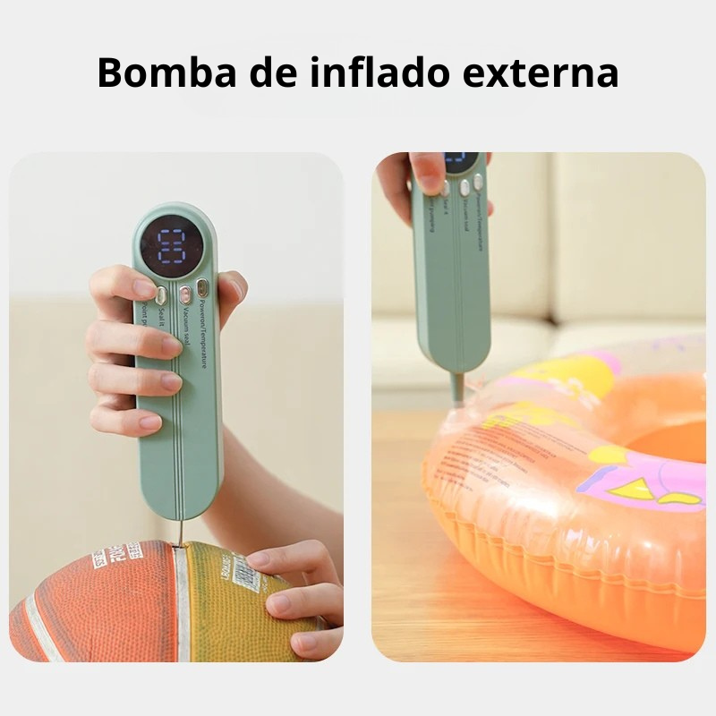 Mini Máquina de Sellado al Vacío Inalámbrica – Selladora Portátil Automática para Bolsas y Envasado de Alimentos USB