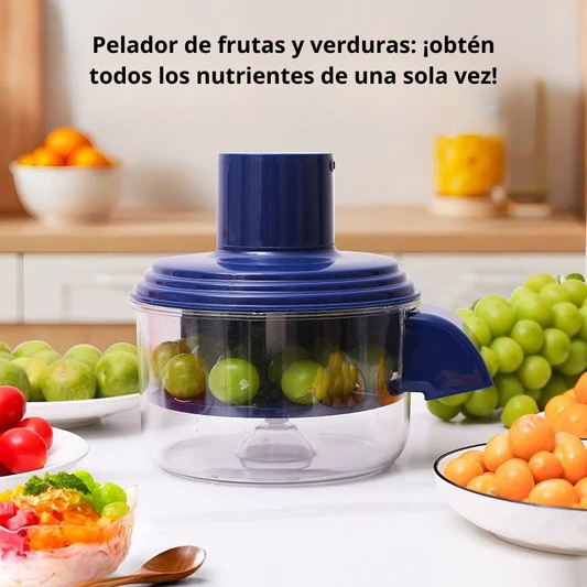 Pelador Eléctrico Automático Multifunción – Máquina Inteligente para Frutas y Verduras, Pelado Rápido y Preciso sin Esfuerzo