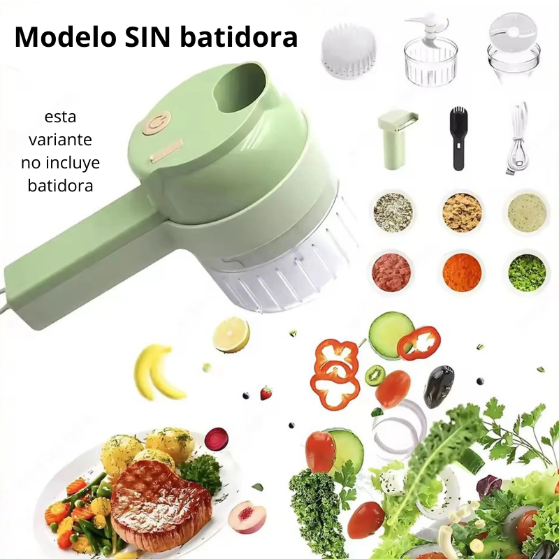 Mini Procesador de Alimentos Profesional Inalámbrico – Triturador Eléctrico de Ajo con Múltiples Hojas