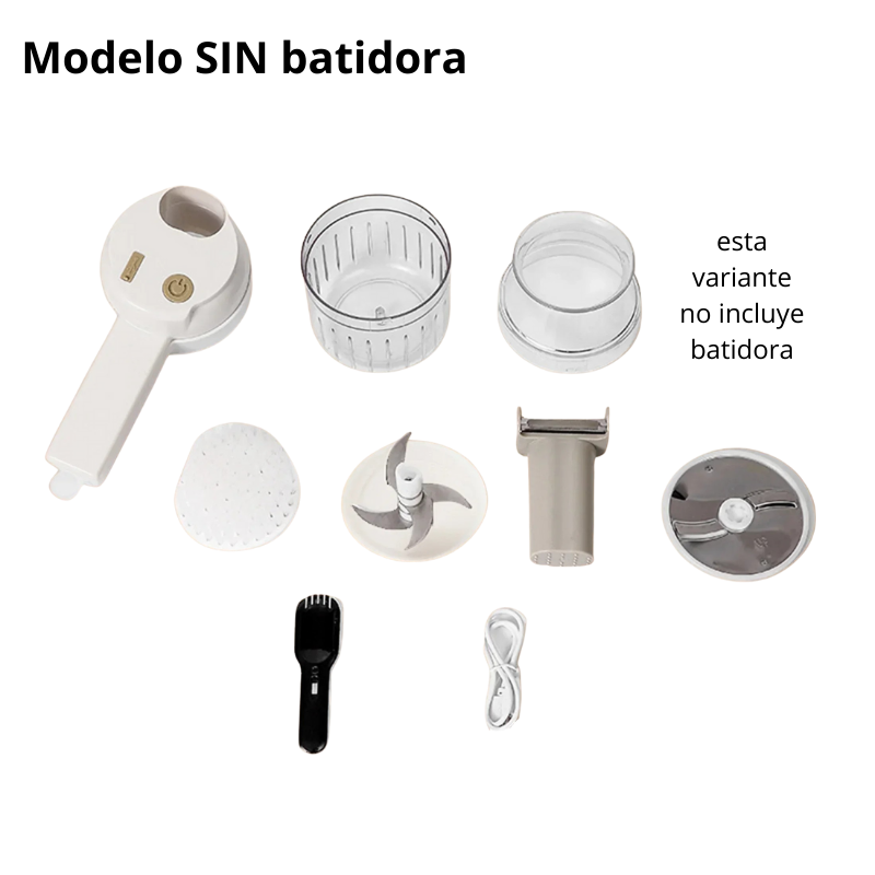 Mini Procesador de Alimentos Profesional Inalámbrico – Triturador Eléctrico de Ajo con Múltiples Hojas