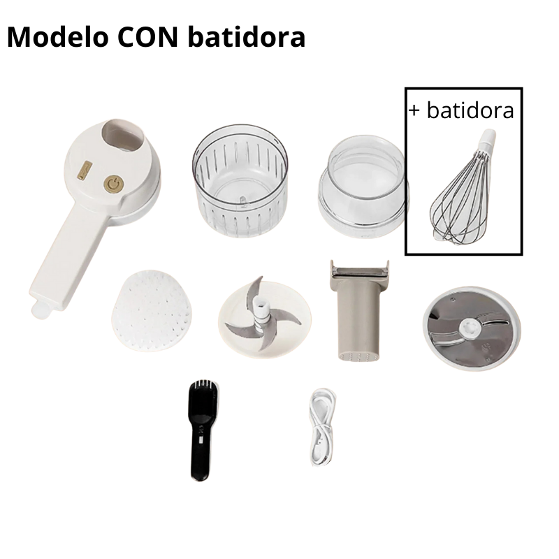 Mini Procesador de Alimentos Profesional Inalámbrico – Triturador Eléctrico de Ajo con Múltiples Hojas