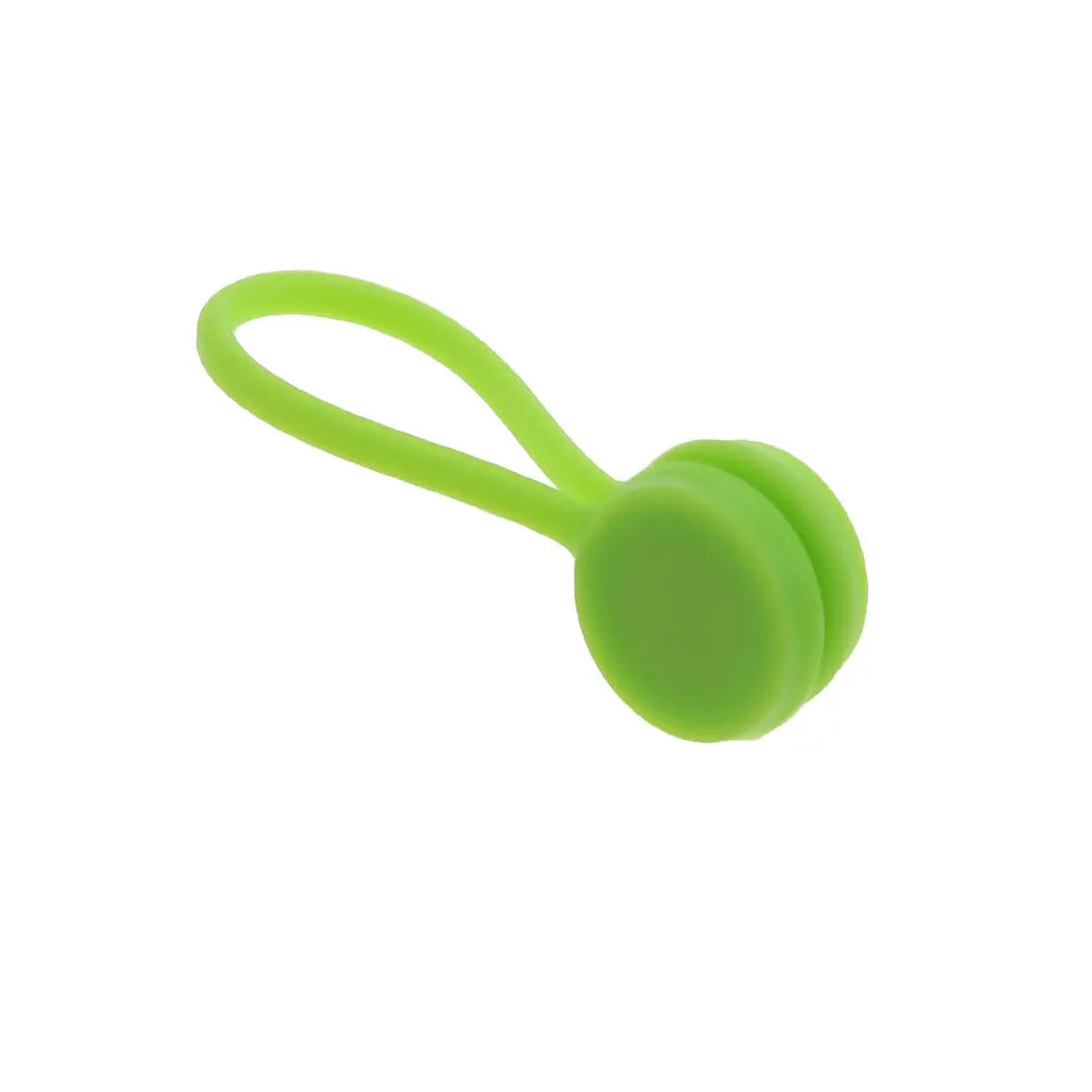 5 bridas magnéticas reutilizables para cables, bridas magnéticas de silicona