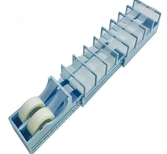 Dispensador de Cinta Adhesiva Multifuncional | Soporte de Escritorio para Celo | Cortador de Precisión, Base Antideslizante, Ideal para Oficina o Manualidades