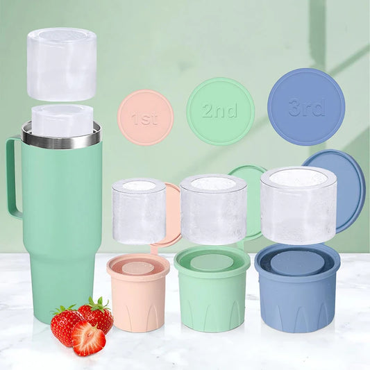 1-3 Molde cilíndrico para hielo - Taza térmica