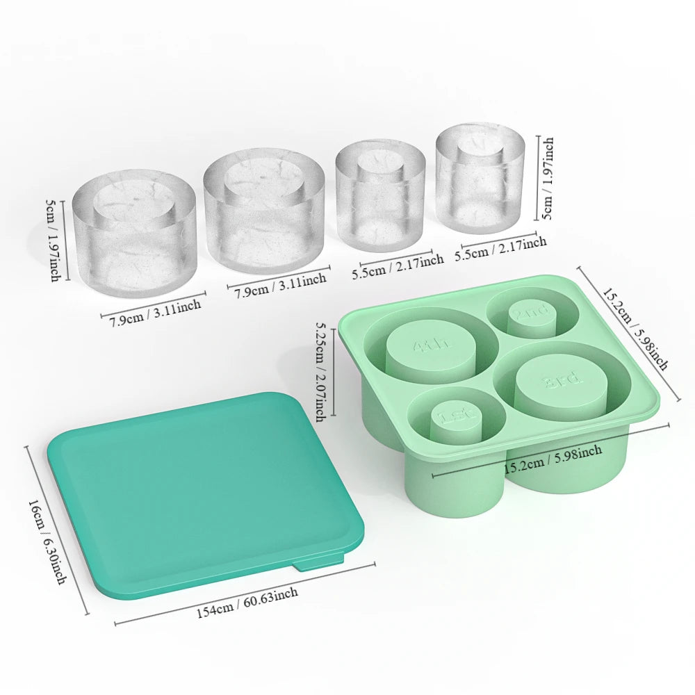 Moldes de silicona para hielo - Taza térmica