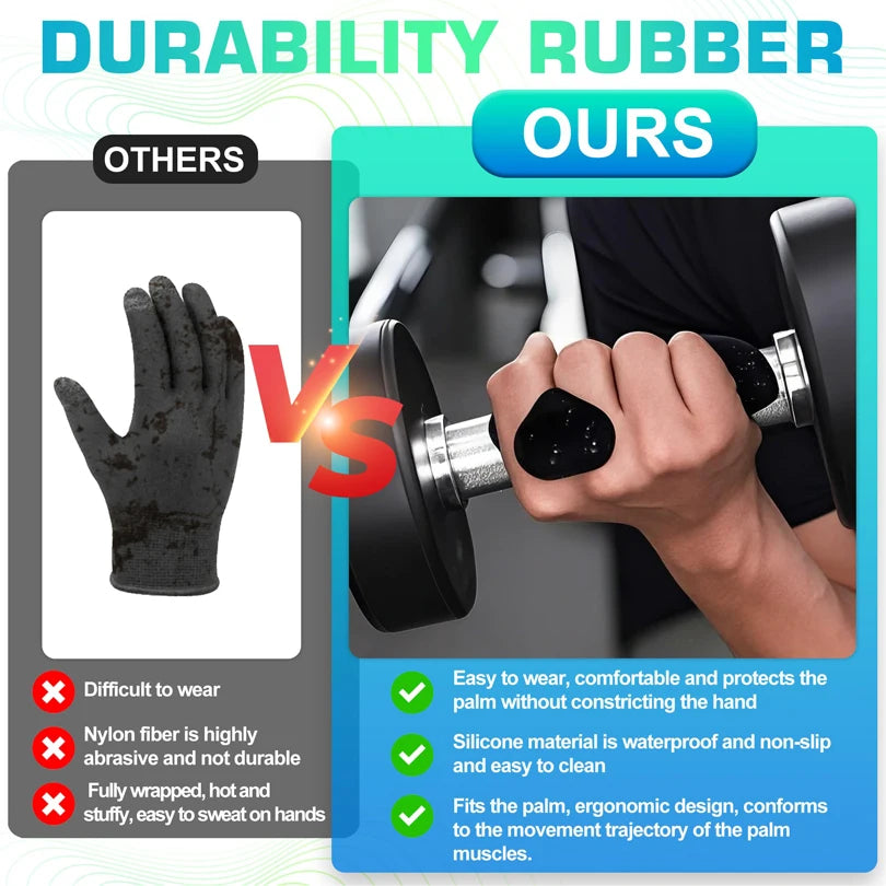 Guante de agarre transpirable para entrenamiento